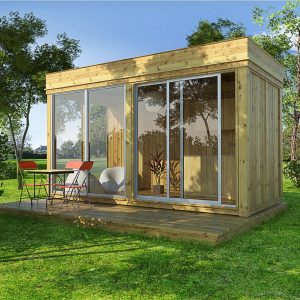 Hagestue modul 4m x 2m med skyvedør hagestue 4m x 2m byggesett med skyvedør