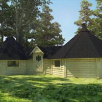 dobbel grillhytte byggesett