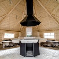 Innvendig grillhytte