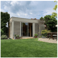 Viking badstue kube 3x5m m/ oppholdsrom