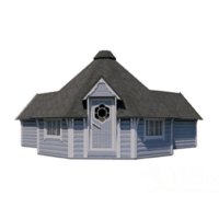 Viking camping hytte 16,5m2 med to tilbygg på 4,3m2